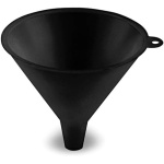 LUMAX LX-1602 Black 16 oz. (480 mL) Plastic Funnel, Flexible