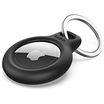 Belkin Apple AirTag Secure Holder with Key Ring - Durable Scratch Resistant Case