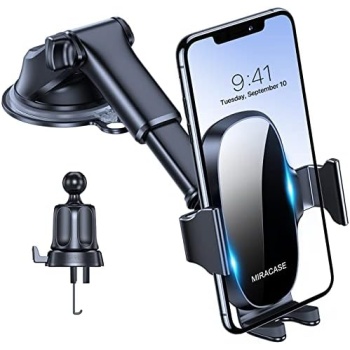 Miracase Car Phone Mount, [Thick Case & Big Phones Friendly] Long Arm Universal