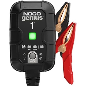 NOCO GENIUS1, 1A Car Battery Charger, 6V and 12V Automotive Battery Charger