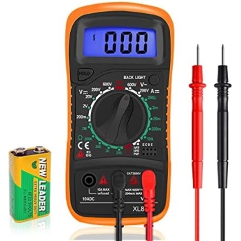 Digital Multimeter Voltmeter Battery Voltage Multi Tester AC DC Volt OHM Amp