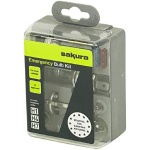 Sakura Emergency Bulb Kit - Fits Most Vehicles - 7 Bulbs 3 Fuses