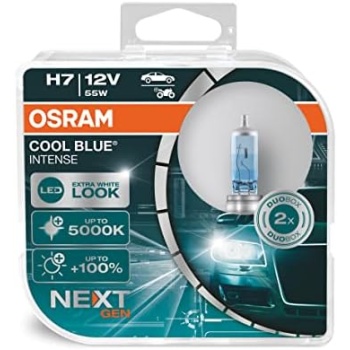 Osram COOL BLUE INTENSE H7, 100% more brightness, up to 5,000K, halogen