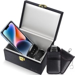 Samfolk Faraday Box with Faraday Pouch 2 Pack, Keyless Entry Car Key