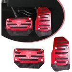 GKmow 2 PCS Car Accelerator Brake Pedal Kit, Non-Slip Wear-Resistant Metal
