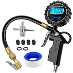 Nilight 50026R Digital Tire Inflator Pressure Gauge,250 PSI Air Chuck