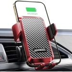 Wireless Car Charger, JOYMASS 15W Fast Charging Auto Clamping Car Charger Cell