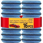 Sukh 16 Pack Microfiber Foam Car Wax Applicator Pad - Foam Applicator Pads